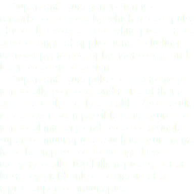  Supercontinuum generation is a remarkable process by which a laser pulse efficiently evolves into a white pulse. It has a wide range of applications, including microscopy, tomography, metrology, and laser-phase stabilization. Supercontinuum pulses are extremely temporally complex, and trains of them are inherently highly unstable. As a result, it has never been possible to measure the temporal intensity and phase of a single supercontinuum pulse. Such measurements have been possible if averaged over many--typically 100 billion--pulses, but at best they yield only an estimate of a typical supercontinuum pulse. 